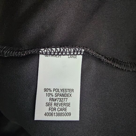 Candie's Black Velvet Sparkly Polka Dot Keyhole Back Halter Dress Women's Large - Picture 8 of 10